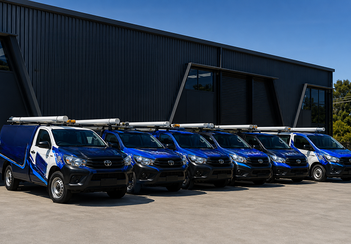 Fleet of West Pennant Hills Blocked Drains plumbing vans