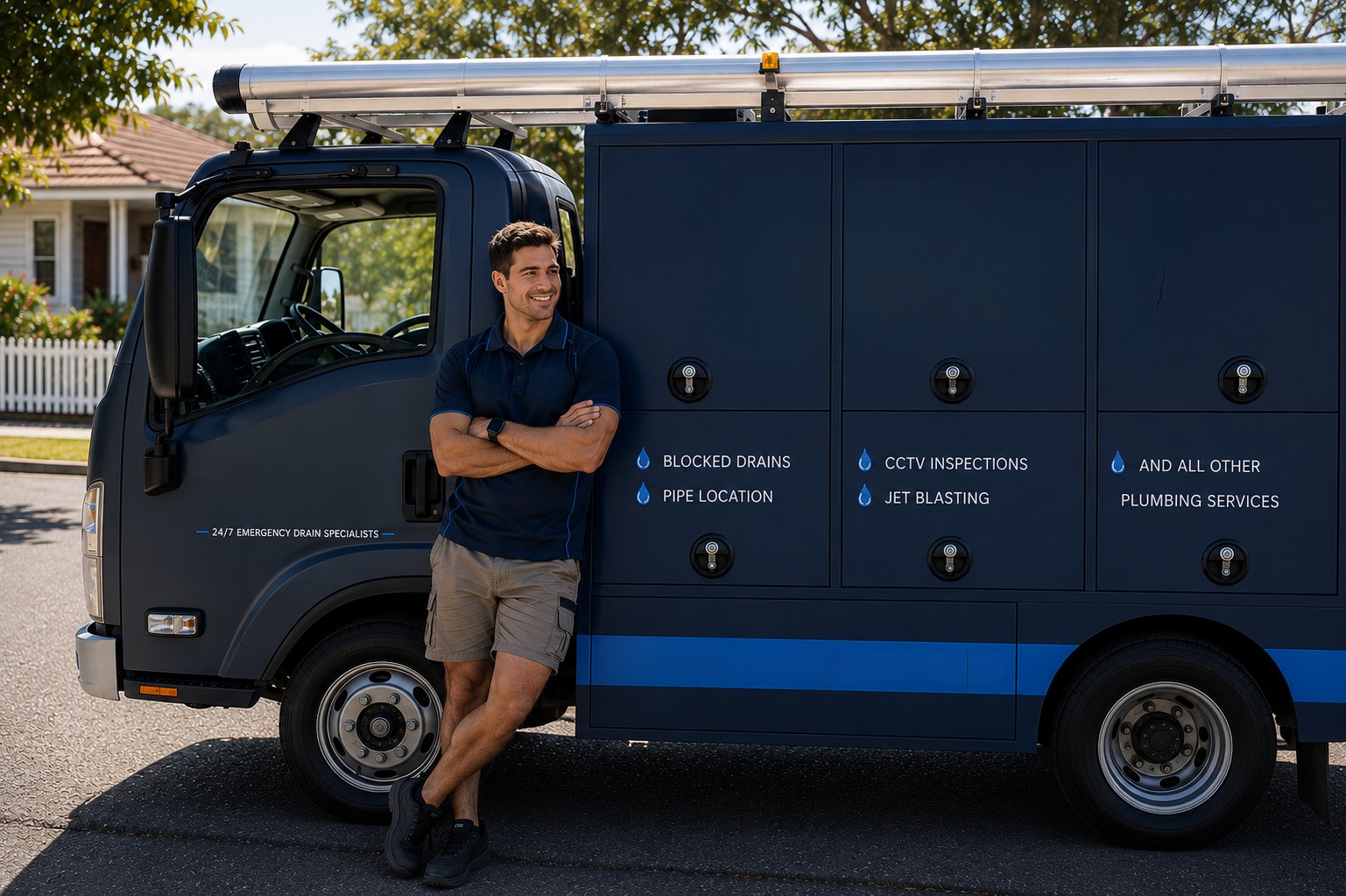 Plumber with West Pennant Hills Blocked Drains van